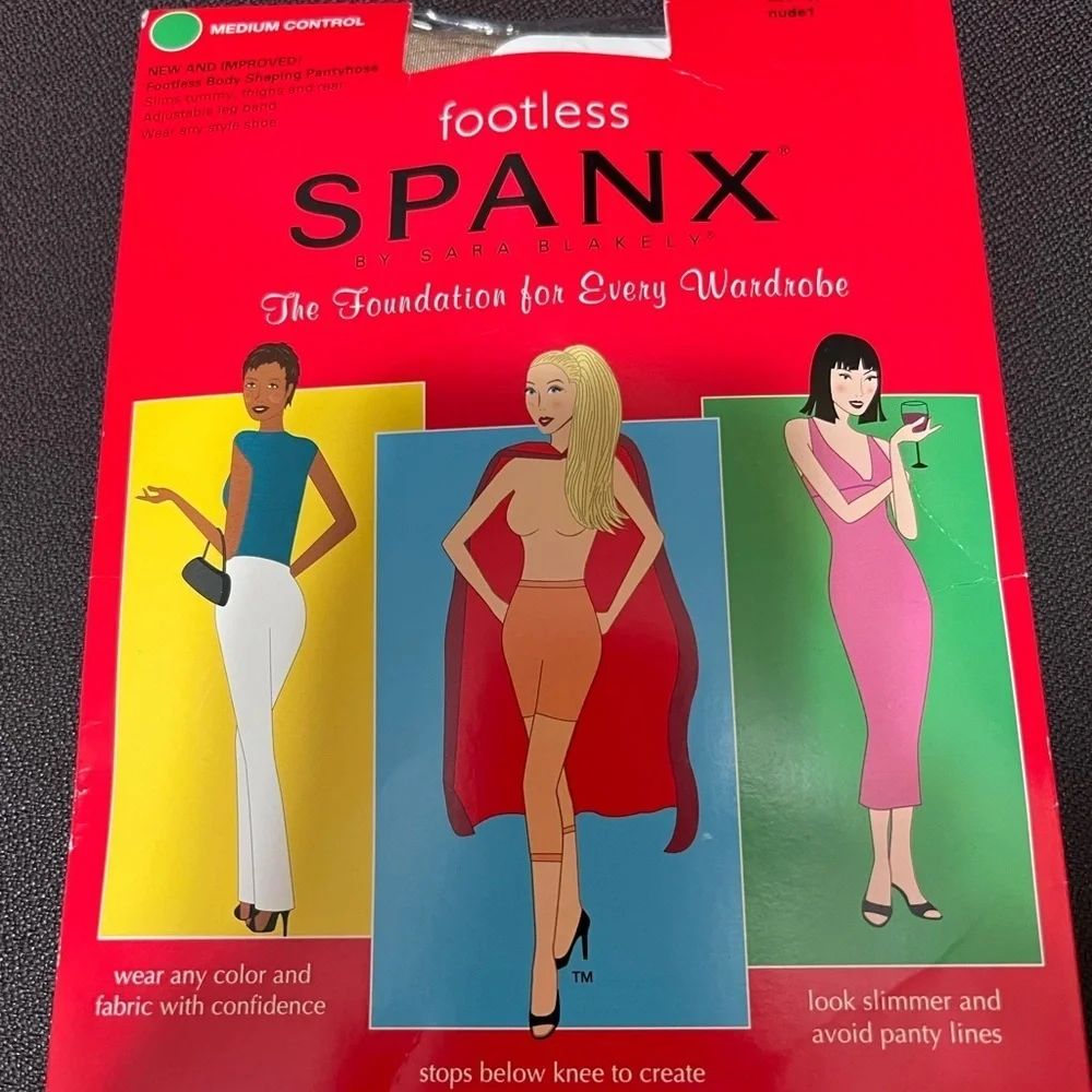 Spanx Footless Bodyshaping Medium Control Pantyhose Nude